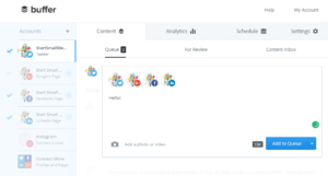 buffer scheduling post schedule social media posts