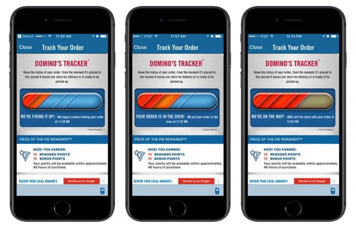 dominos-tracker app