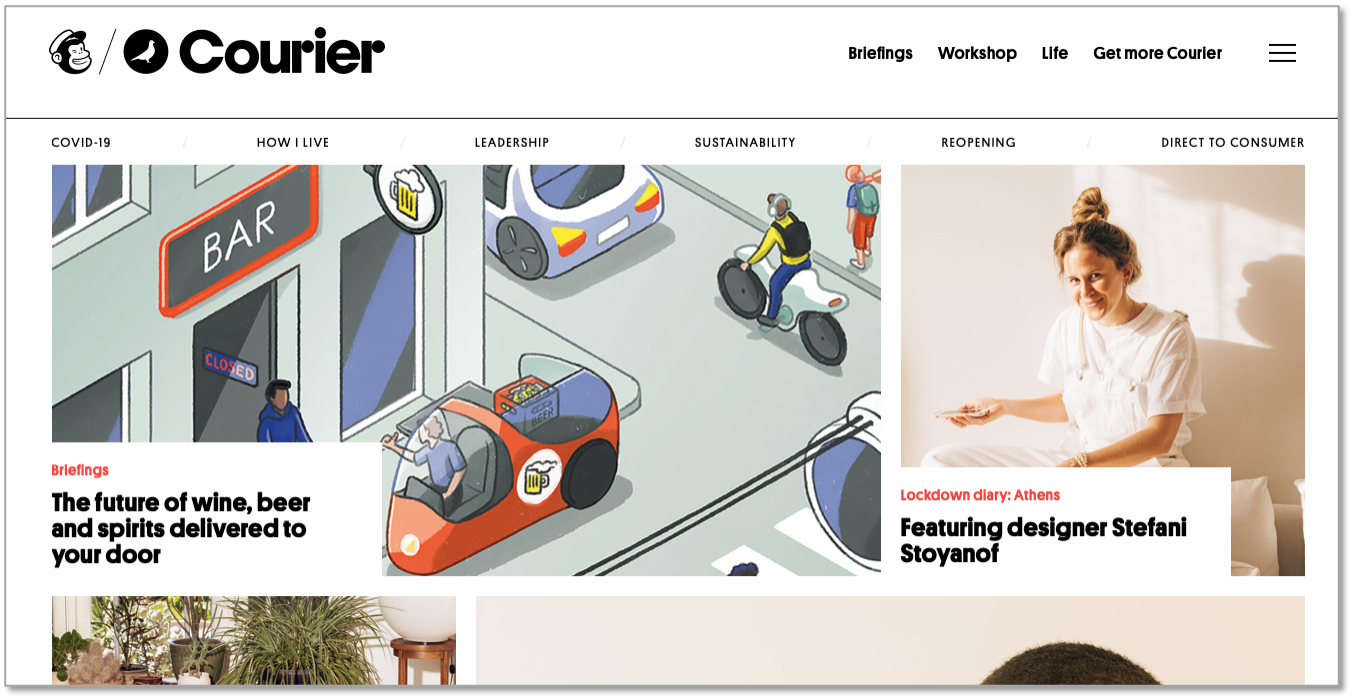 Mailchimp acquires Courier London based small business entrepreneur