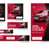 digital ad example car red auto