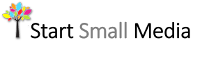 Start Small Media logo black gray