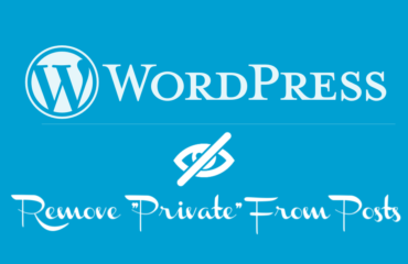 Remove Private from posts in Wordpress blog