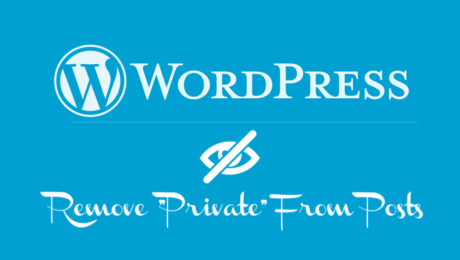 Remove Private from posts in Wordpress blog