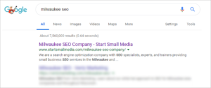 Milwaukee seo Wisconsin company specialist optimize expert search results