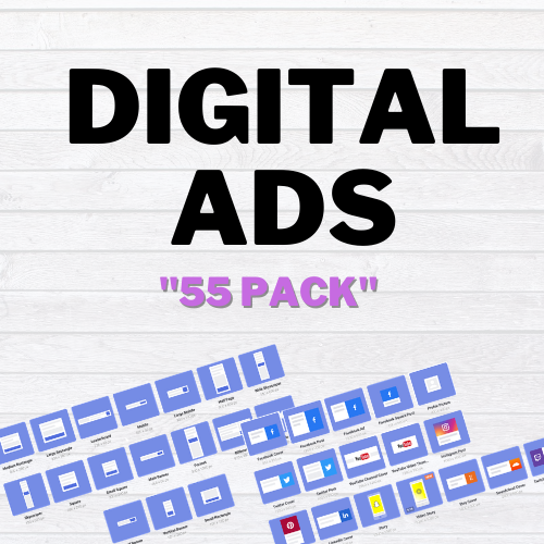 get digital ads 55 pack display ads social media ads